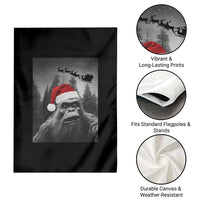 Funny Bigfoot Santas Sleigh Selfie Christmas Garden Flag - Wonder Print Shop