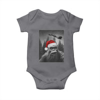 Funny Bigfoot Santas Sleigh Selfie Christmas Baby Onesie - Wonder Print Shop