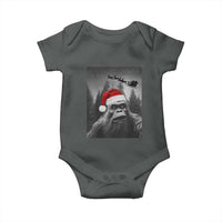 Funny Bigfoot Santas Sleigh Selfie Christmas Baby Onesie - Wonder Print Shop