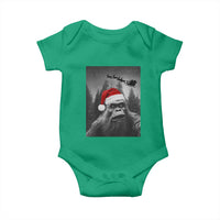Funny Bigfoot Santas Sleigh Selfie Christmas Baby Onesie - Wonder Print Shop