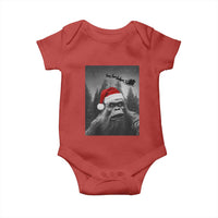 Funny Bigfoot Santas Sleigh Selfie Christmas Baby Onesie - Wonder Print Shop