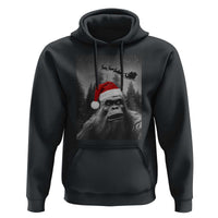 Funny Bigfoot Santas Sleigh Selfie Christmas Hoodie - Wonder Print Shop