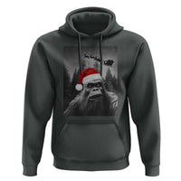 Funny Bigfoot Santas Sleigh Selfie Christmas Hoodie - Wonder Print Shop