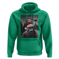 Funny Bigfoot Santas Sleigh Selfie Christmas Hoodie - Wonder Print Shop