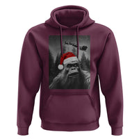 Funny Bigfoot Santas Sleigh Selfie Christmas Hoodie - Wonder Print Shop