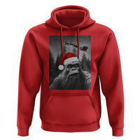 Funny Bigfoot Santas Sleigh Selfie Christmas Hoodie - Wonder Print Shop