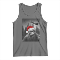 Funny Bigfoot Santas Sleigh Selfie Christmas Tank Top - Wonder Print Shop