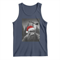 Funny Bigfoot Santas Sleigh Selfie Christmas Tank Top - Wonder Print Shop