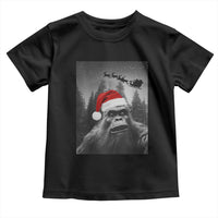 Funny Bigfoot Santas Sleigh Selfie Christmas Toddler T Shirt - Wonder Print Shop