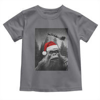 Funny Bigfoot Santas Sleigh Selfie Christmas Toddler T Shirt - Wonder Print Shop