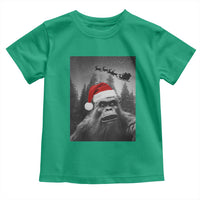 Funny Bigfoot Santas Sleigh Selfie Christmas Toddler T Shirt - Wonder Print Shop