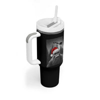 Funny Bigfoot Santas Sleigh Selfie Christmas Tumbler With Handle - Wonder Print Shop