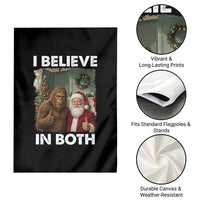 Funny Christmas Santa Bigfoot Garden Flag I Believe In Both Xmas Holiday - Wonder Print Shop
