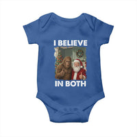 Funny Christmas Santa Bigfoot Baby Onesie I Believe In Both Xmas Holiday - Wonder Print Shop