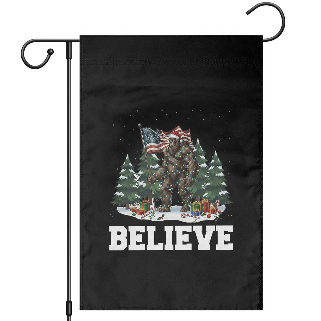 Funny Believe Bigfoot Christmas Garden Flag American Flag Sasquatch Holiday Gift - Wonder Print Shop