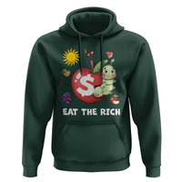 Funny Eat The Rich Hoodie Hungry Caterpillar Fruit Social Activist