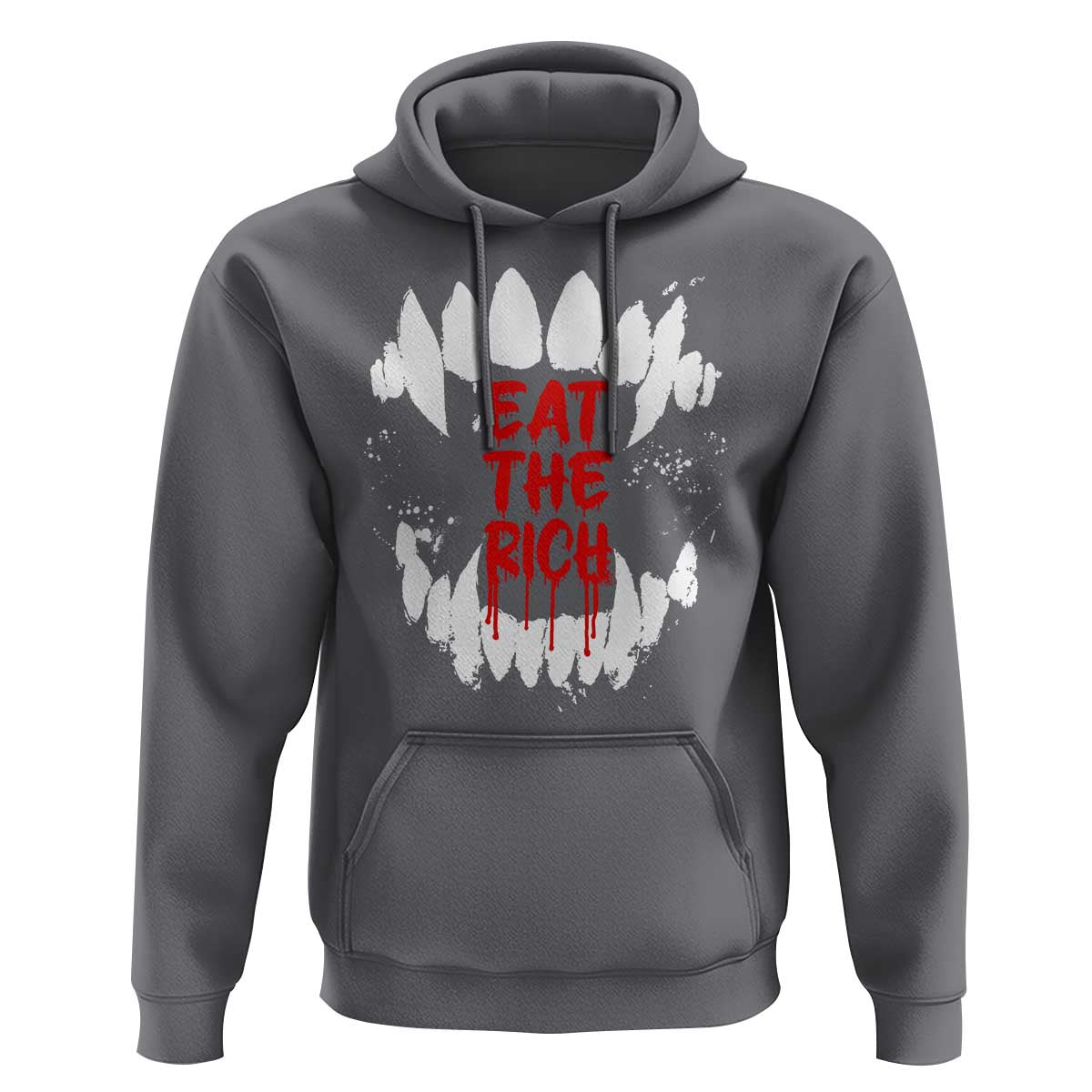 Eat The Rich Hoodie Vamp Fangs Social Activist