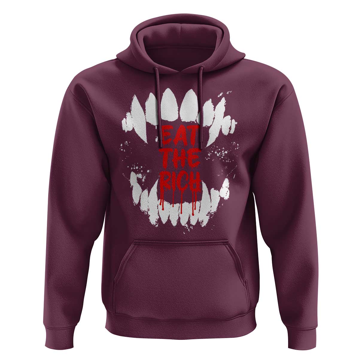 Eat The Rich Hoodie Vamp Fangs Social Activist