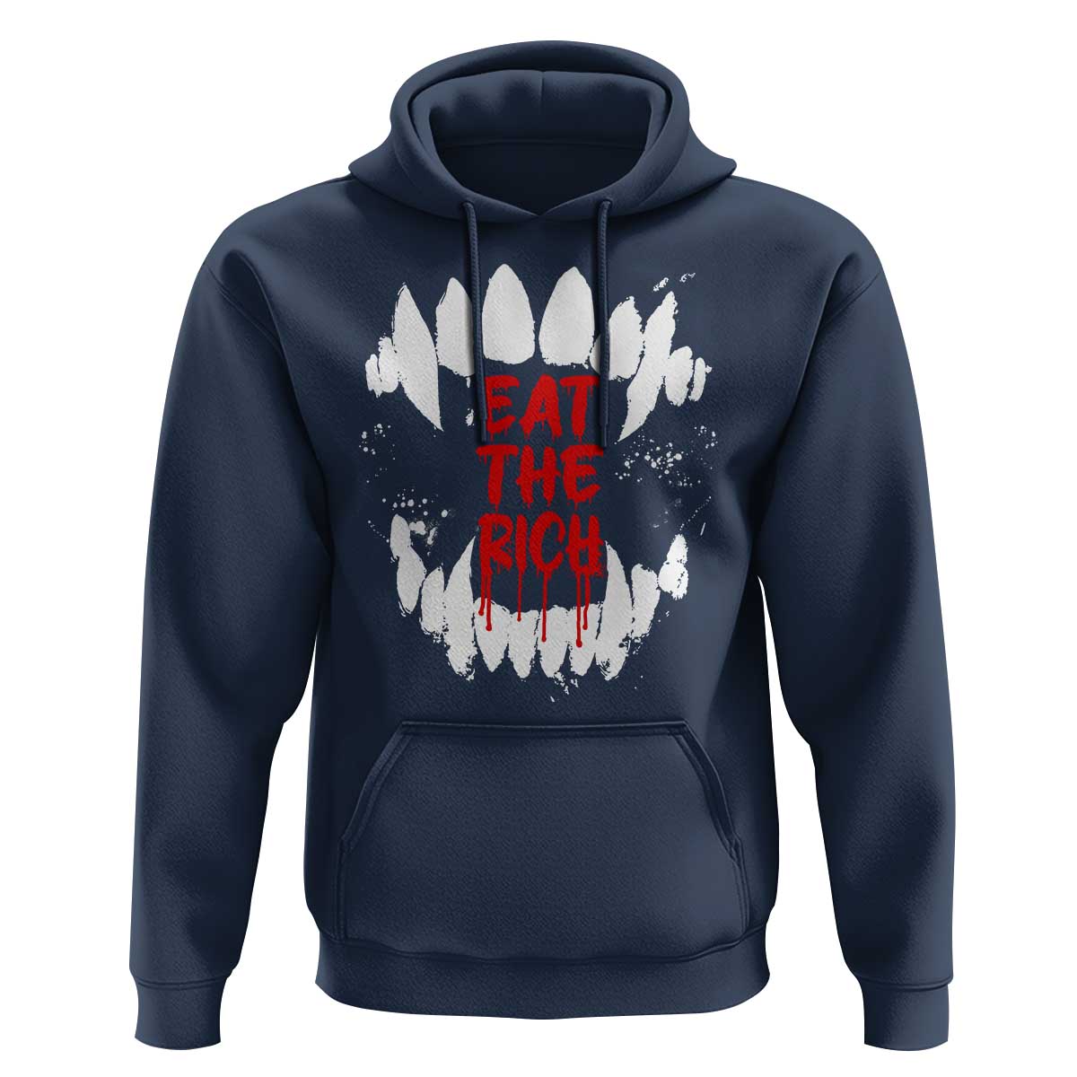 Eat The Rich Hoodie Vamp Fangs Social Activist