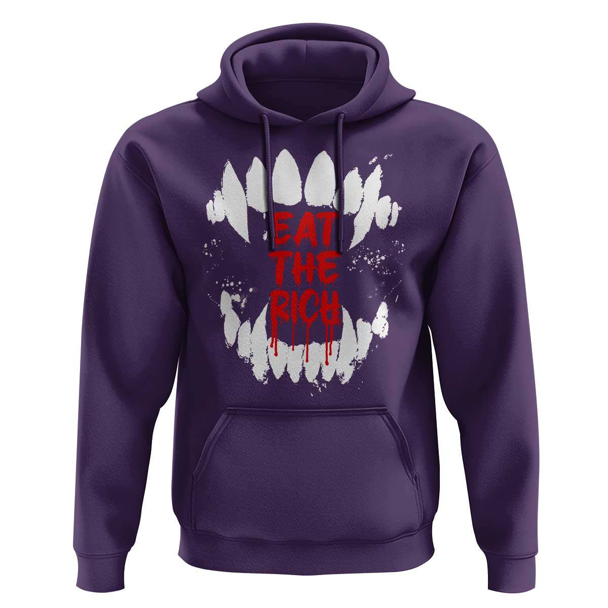 Eat The Rich Hoodie Vamp Fangs Social Activist