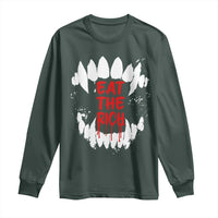 Eat The Rich Long Sleeve Shirt Vamp Fangs Social Activist