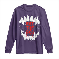 Eat The Rich Long Sleeve Shirt Vamp Fangs Social Activist