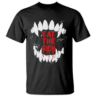 Eat The Rich T Shirt Vamp Fangs Social Activist - Wonder Print Shop