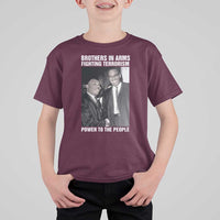 Martin Luther King And Malcolm X T Shirt For Kid Brothers In Arms Fighting Terrorism Power To The People
