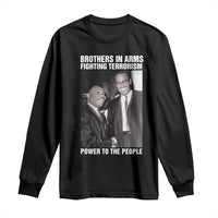 Martin Luther King And Malcolm X Long Sleeve Shirt Brothers In Arms Fighting Terrorism Power To The People