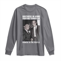 Martin Luther King And Malcolm X Long Sleeve Shirt Brothers In Arms Fighting Terrorism Power To The People
