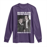 Martin Luther King And Malcolm X Long Sleeve Shirt Brothers In Arms Fighting Terrorism Power To The People