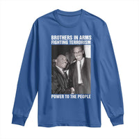 Martin Luther King And Malcolm X Long Sleeve Shirt Brothers In Arms Fighting Terrorism Power To The People