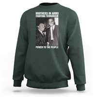 Martin Luther King And Malcolm X Sweatshirt Brothers In Arms Fighting Terrorism Power To The People