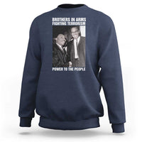 Martin Luther King And Malcolm X Sweatshirt Brothers In Arms Fighting Terrorism Power To The People