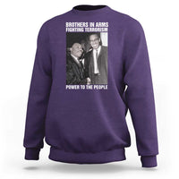 Martin Luther King And Malcolm X Sweatshirt Brothers In Arms Fighting Terrorism Power To The People