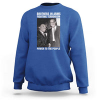 Martin Luther King And Malcolm X Sweatshirt Brothers In Arms Fighting Terrorism Power To The People