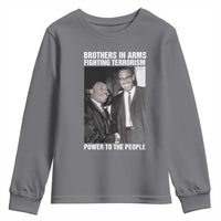 Martin Luther King And Malcolm X Youth Sweatshirt Brothers In Arms Fighting Terrorism Power To The People