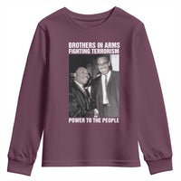 Martin Luther King And Malcolm X Youth Sweatshirt Brothers In Arms Fighting Terrorism Power To The People