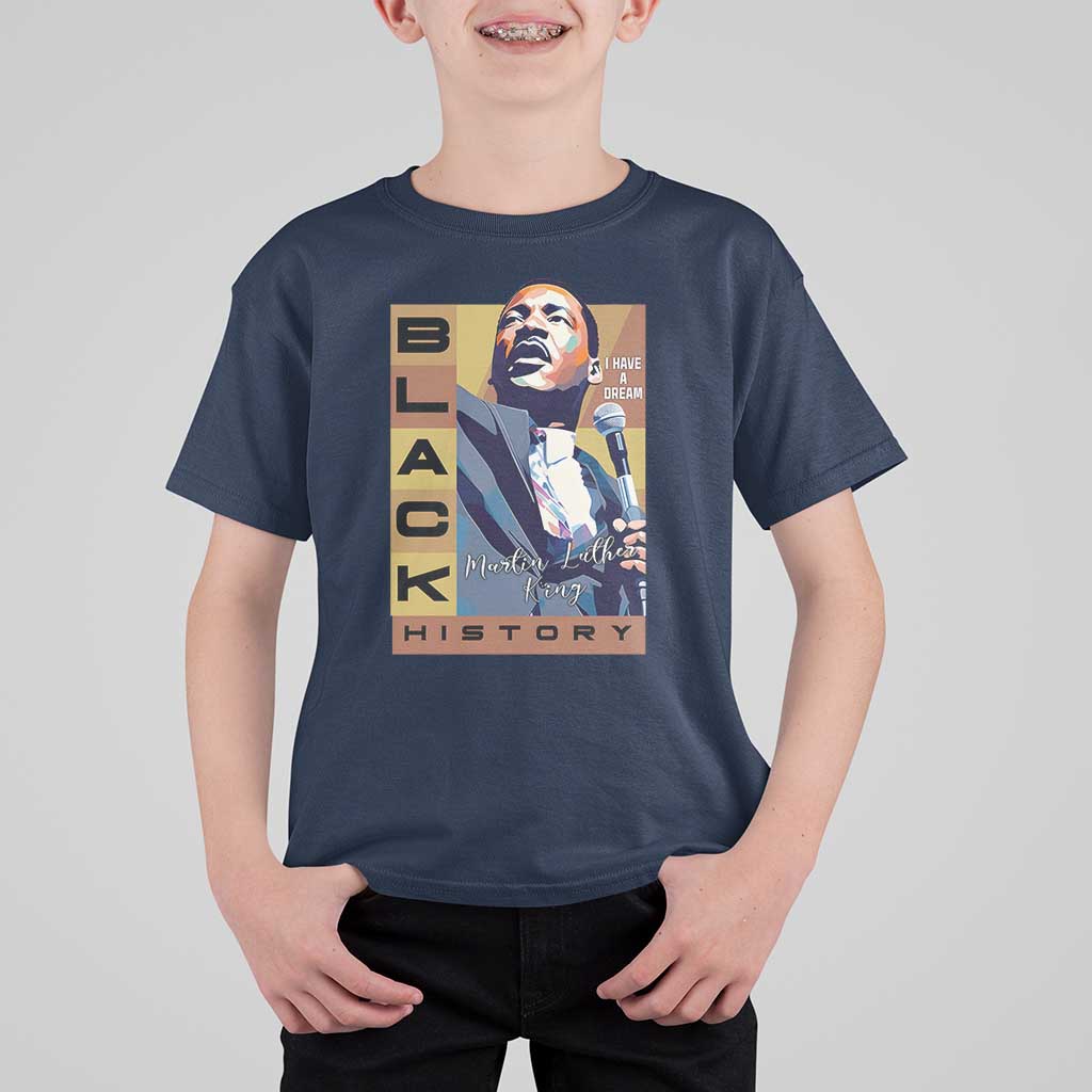 I Have A Dream Martin Luther King MLK Quote T Shirt For Kid Black History Month