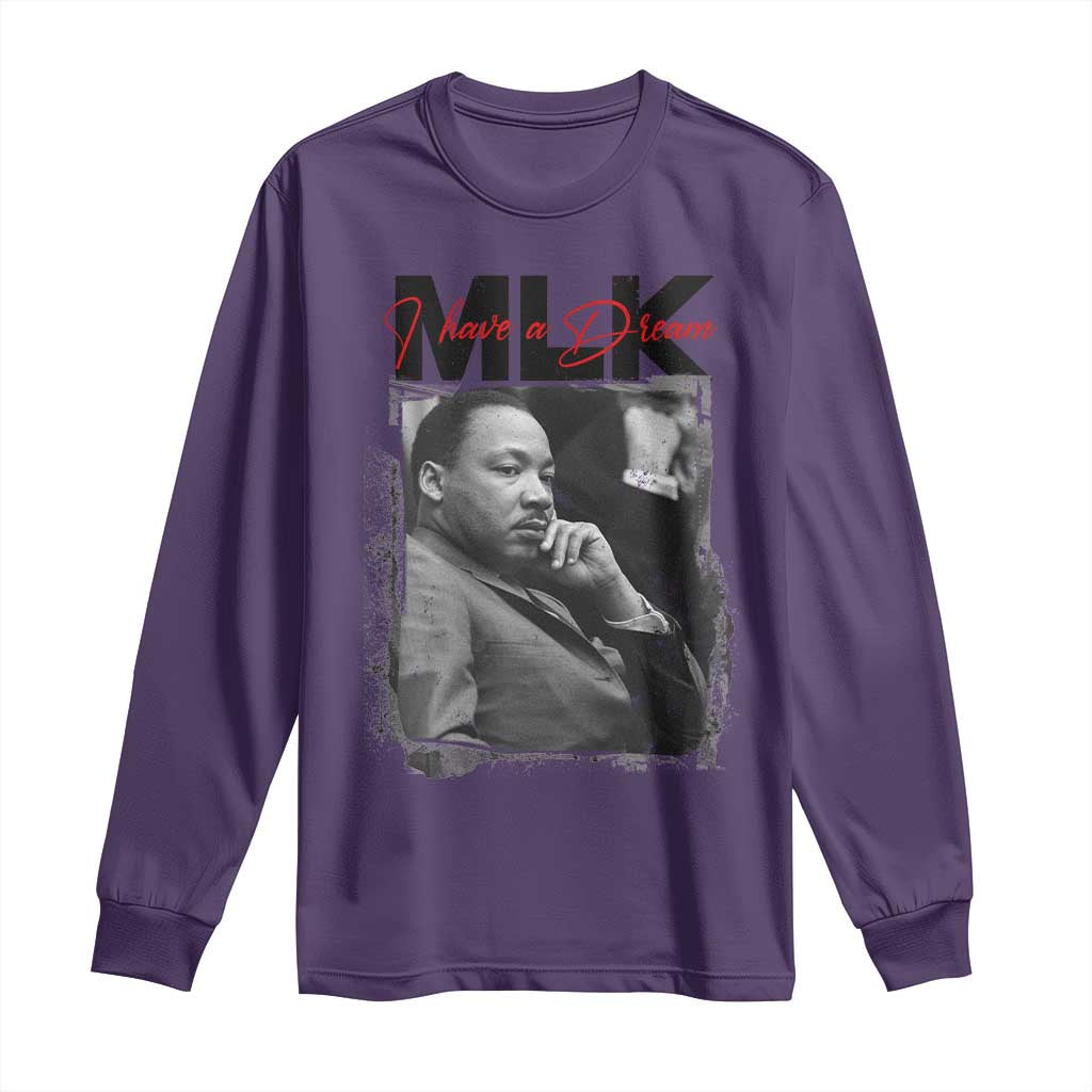 MLK I Have A Dream Long Sleeve Shirt Dr Martin Luther King Jr Black History Month