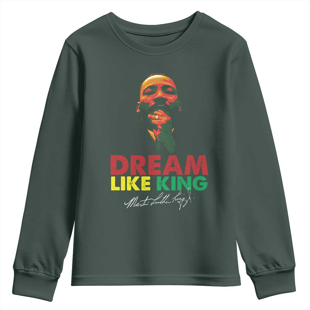 Dream Like King Martin Luther King Youth Sweatshirt MLK Black History Month