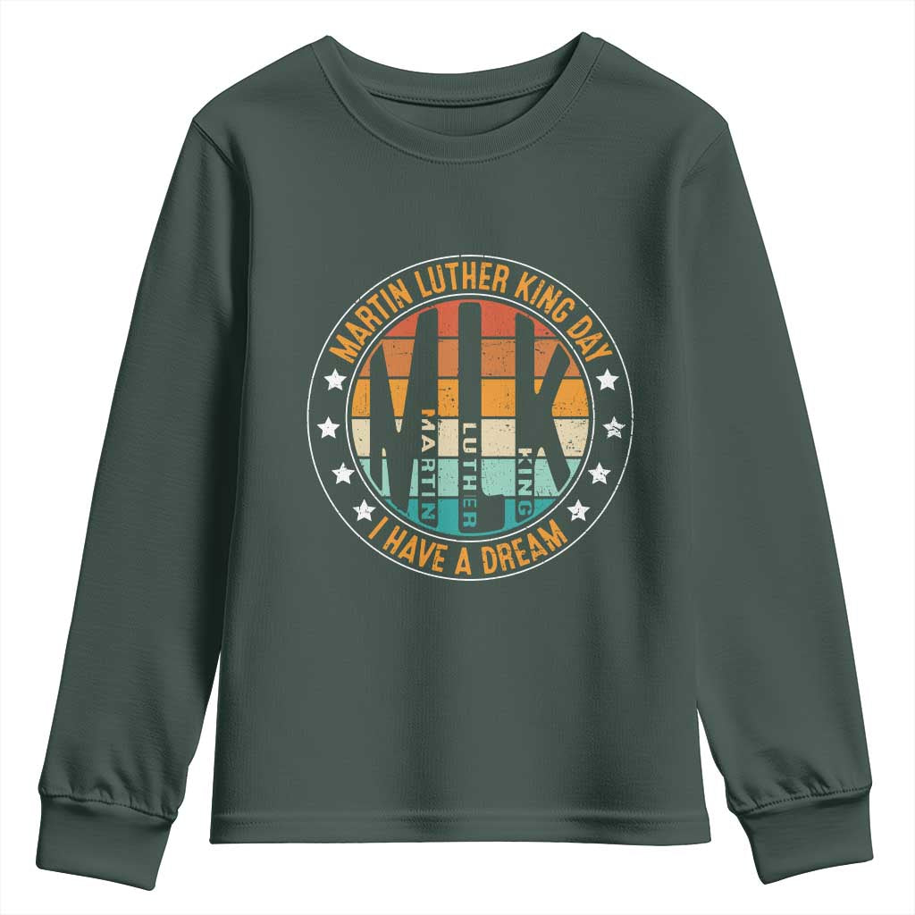 Martin Luther King I Have A Dream Youth Sweatshirt Retro MLK Day
