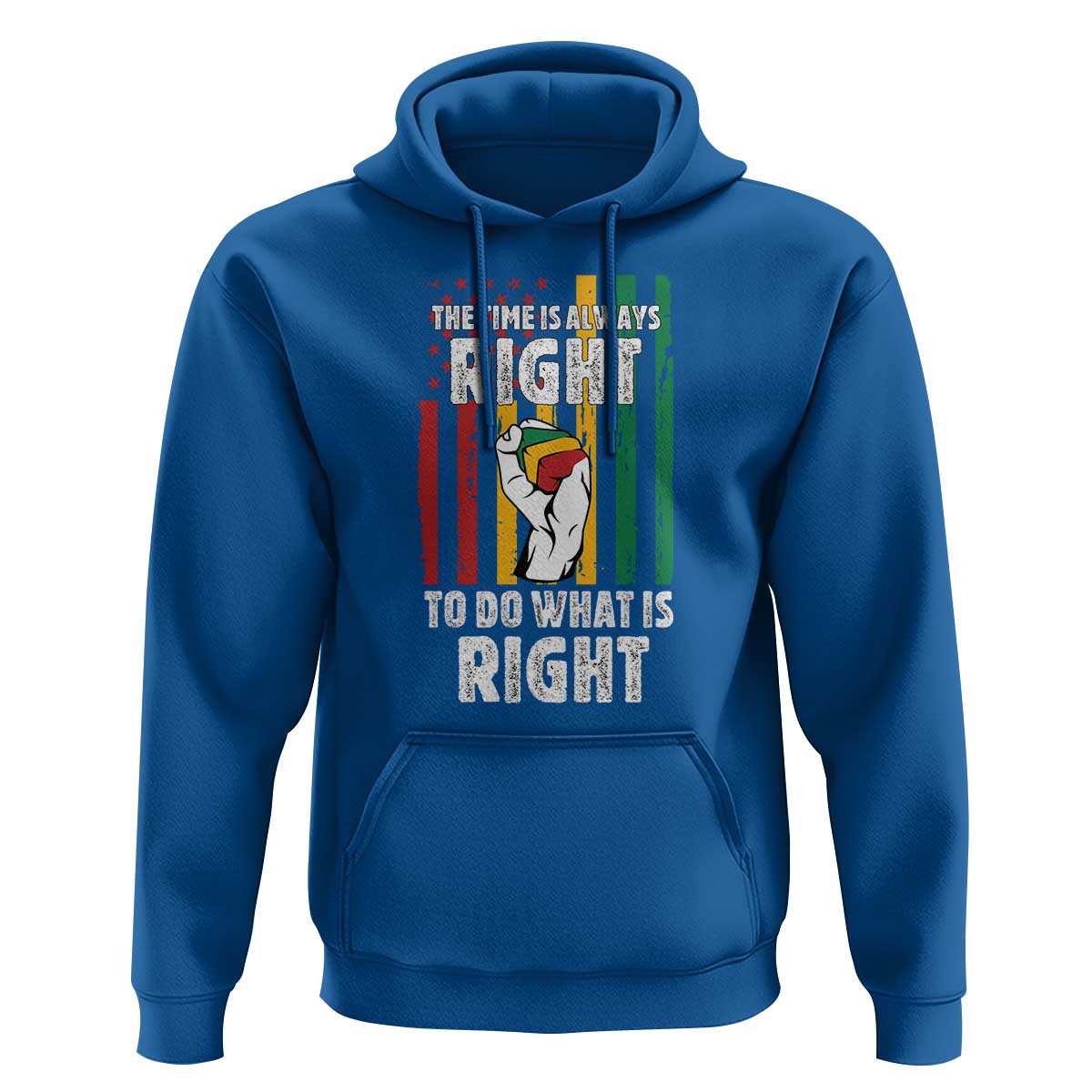 Martin Luther King Quote Hoodie The Time Is Always Right To Do What Is Right Hand Fist