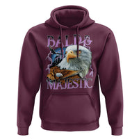 Funny Eagle Bald And Majestic Hoodie Vintage Eagle Thunder Storm