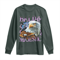Funny Eagle Bald And Majestic Long Sleeve Shirt Vintage Eagle Thunder Storm