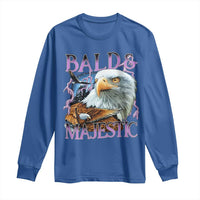 Funny Eagle Bald And Majestic Long Sleeve Shirt Vintage Eagle Thunder Storm
