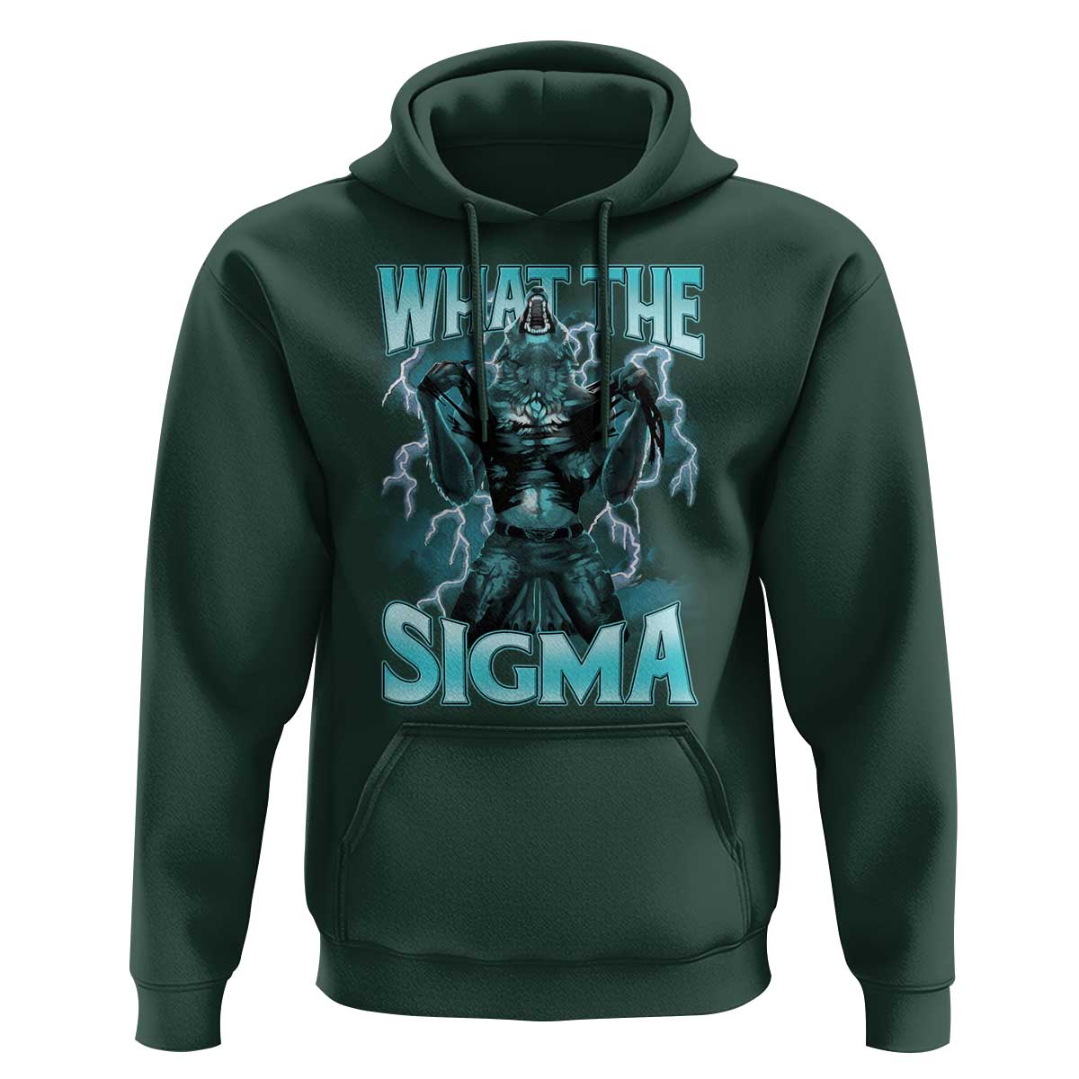 Funny What The Sigma Hoodie Alpha Wolf Oddly Specific Thunder Meme