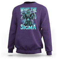 Funny What The Sigma Sweatshirt Alpha Wolf Oddly Specific Thunder Meme