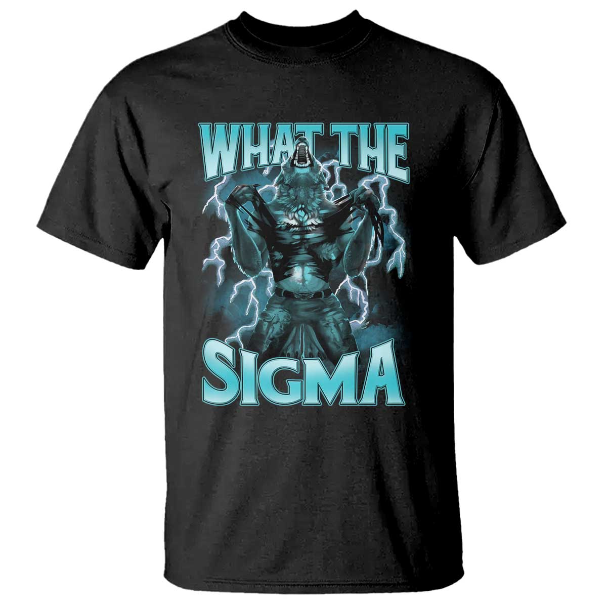 Funny What The Sigma T Shirt Alpha Wolf Oddly Specific Thunder Meme