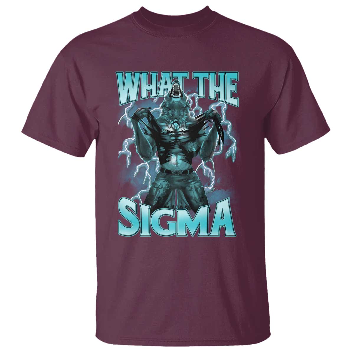 Funny What The Sigma T Shirt Alpha Wolf Oddly Specific Thunder Meme